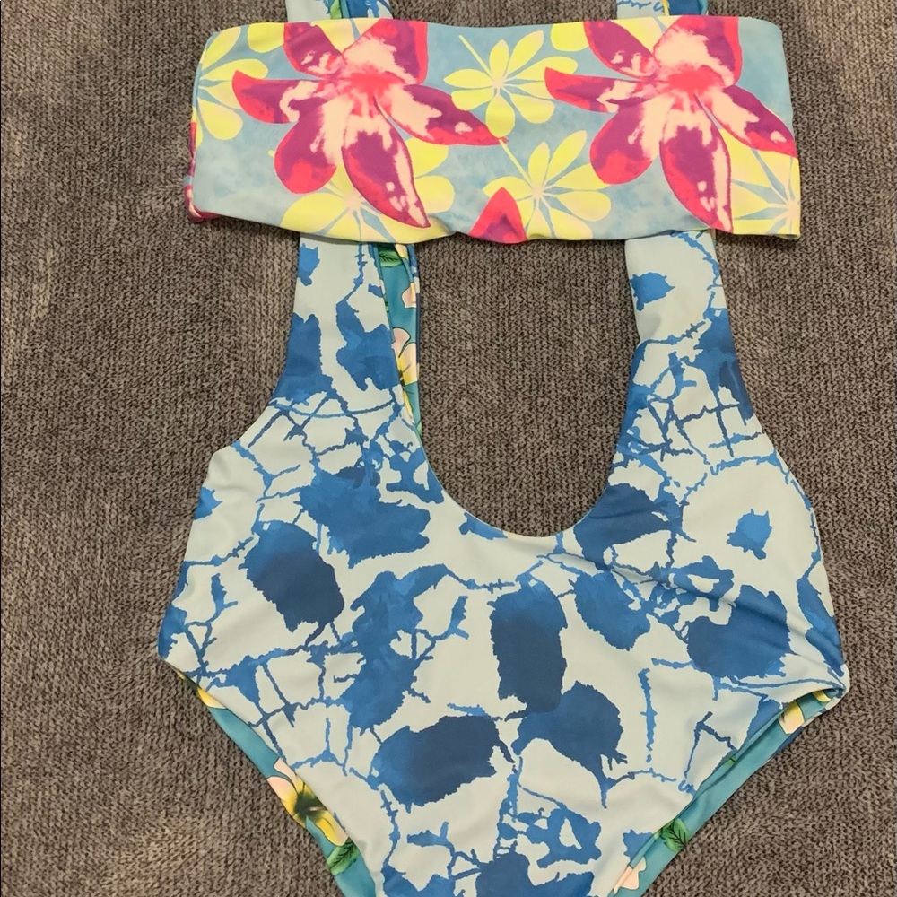 Shein two-piece reversible bathing suit